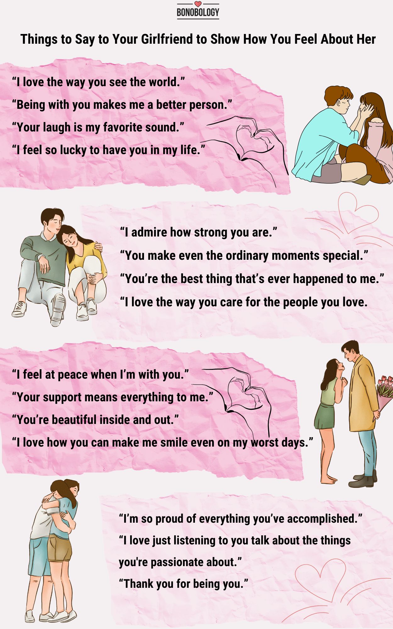 Things to Say to Your Girlfriend to Show How You Feel About Her