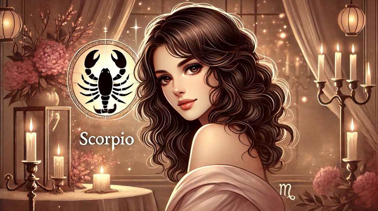 Romantic Scorpio woman