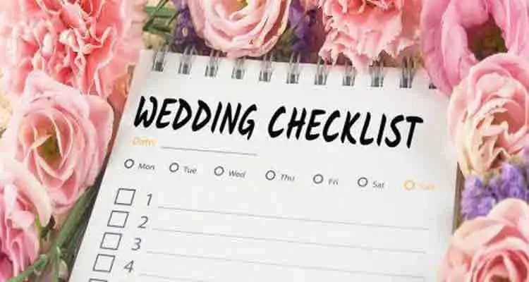 spring wedding checklist