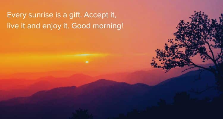 good morning sunrise quotes