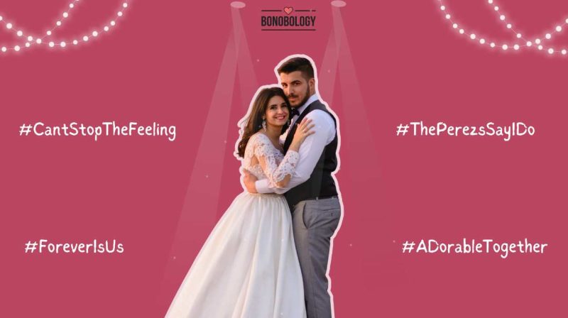 Find your happily ever after wedding hashtag