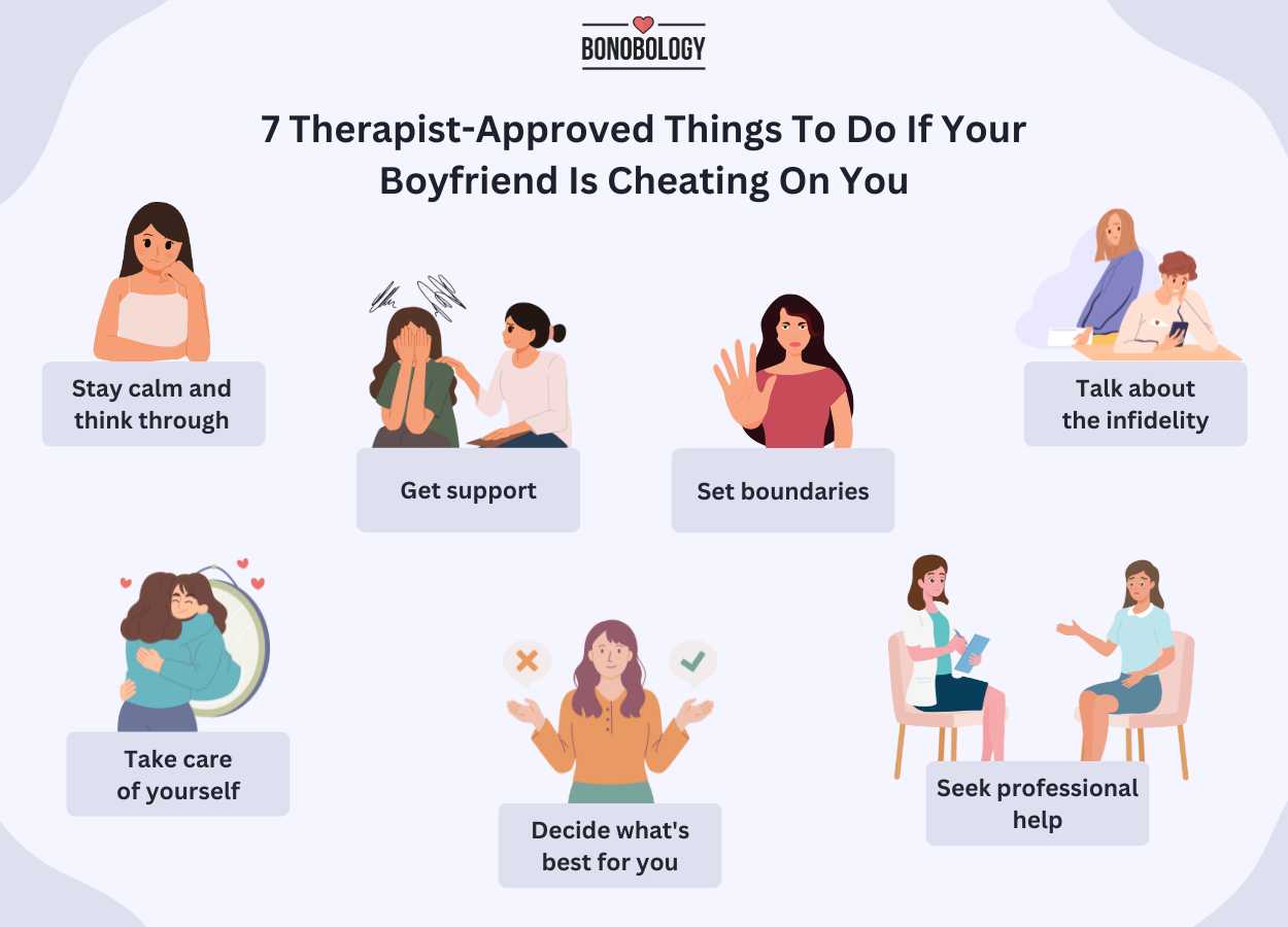 Infographic for What To Do If Your Boyfriend Is Cheating On You