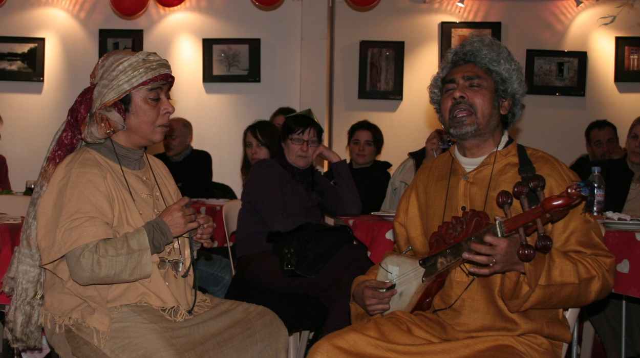 Mimlu sen with her Husband Paban Sen