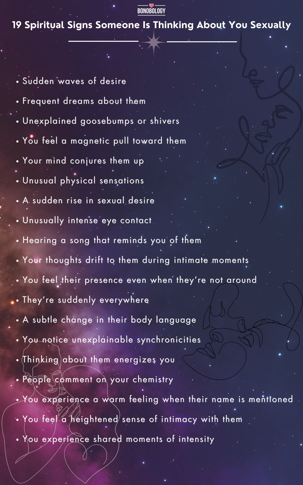 infographic on Spiritual Signs Someone Is Thinking About You Sexually